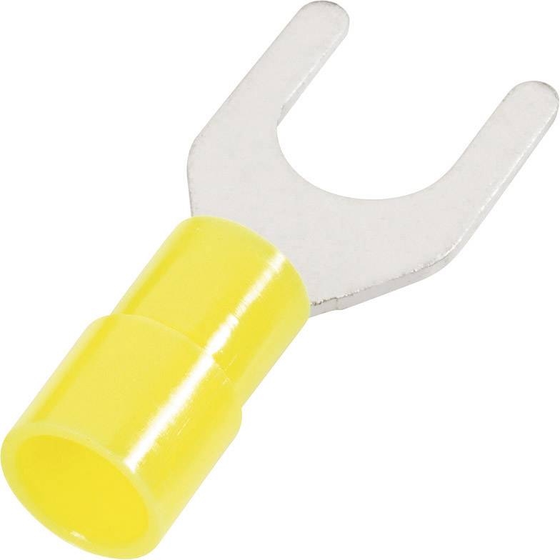 Cimco 180160 U terminal 4 mm² 6 mm² Hole Ø=4.3 mm Partially insulated Yellow