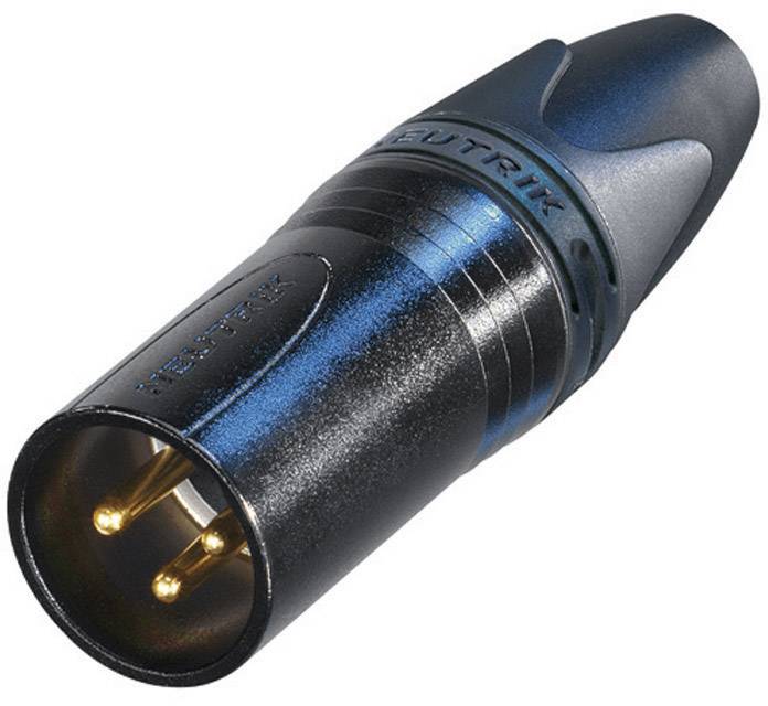 Neutrik NC3MXX-B XLR connector Plug, straight Number of pins: 3 Black 1 pc(s)
