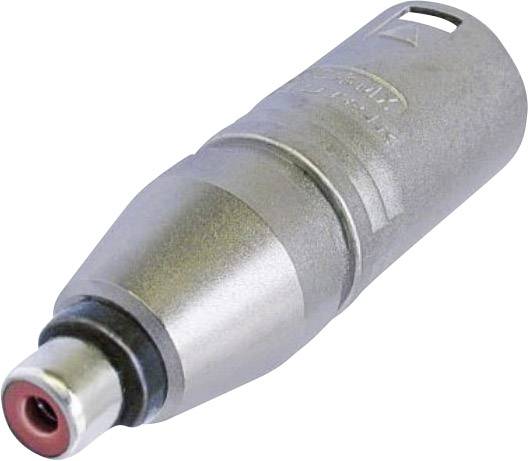 A silver adapter plug with a round connection, suitable for audio cable connections.