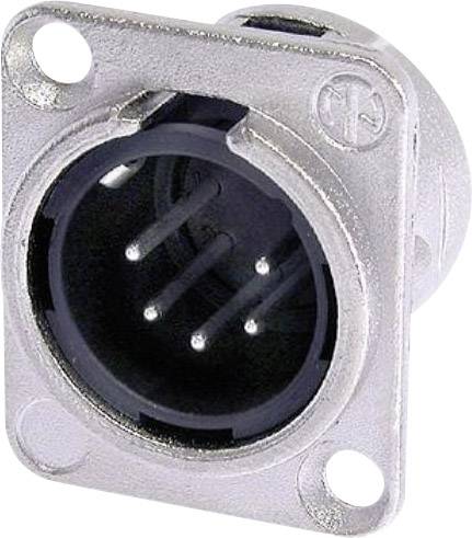 A silver XLR plug with three pins, suitable for audio cable connections.