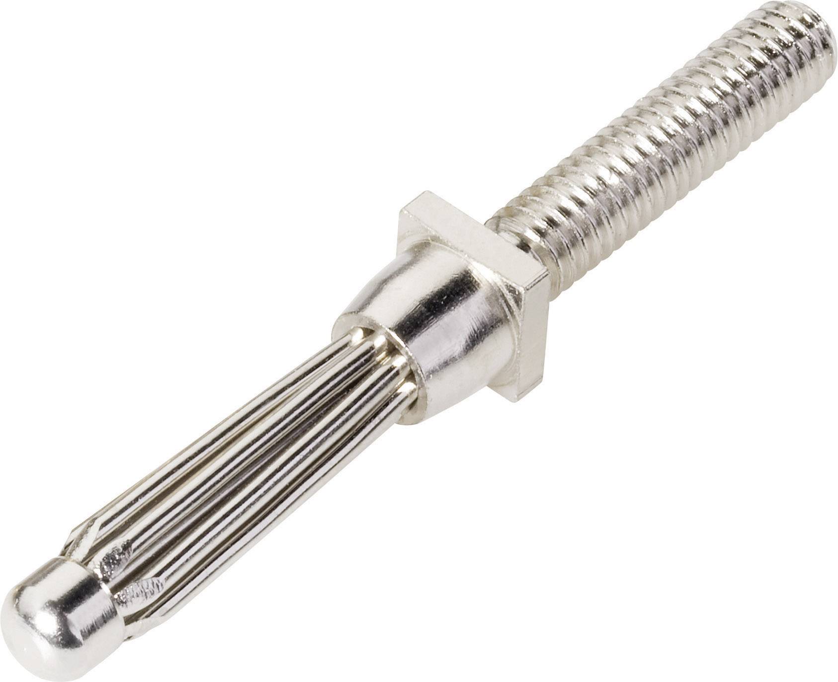 Schnepp ES 4000 Banana plug Plug, vertical mount Pin diameter: 4 mm Silver