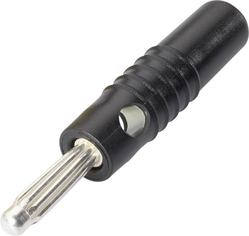 Schnepp S 4004 L Banana plug Plug, straight Pin diameter: 4 mm Black