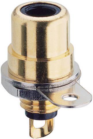 Lumberg BTO 1 V-BK RCA connector Socket, vertical vertical Number of pins: 2 Black