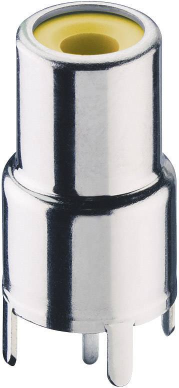 Lumberg BTOR 1-YE RCA connector Socket, vertical vertical Number of pins: 2 Yellow