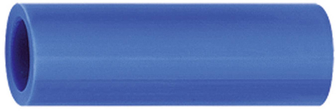 Blue plastic roll, lying horizontally, without visible markings or labels.