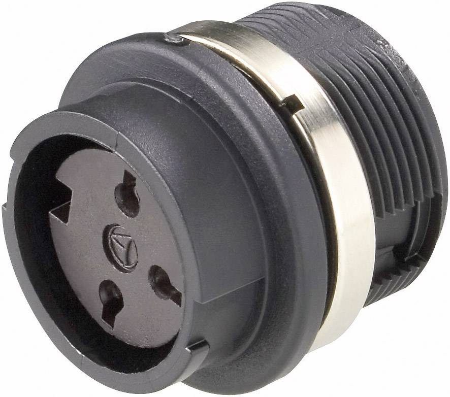 Amphenol T 3277 000 Bullet connector Socket, built-in Total number of pins: 3 Series (round connectors): C091 1 pc(s)