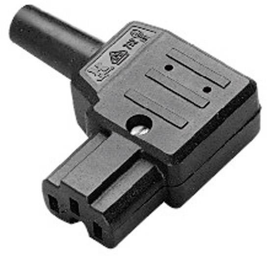 A black electric plug adapter with two sockets, suitable for specific electronic device connections.