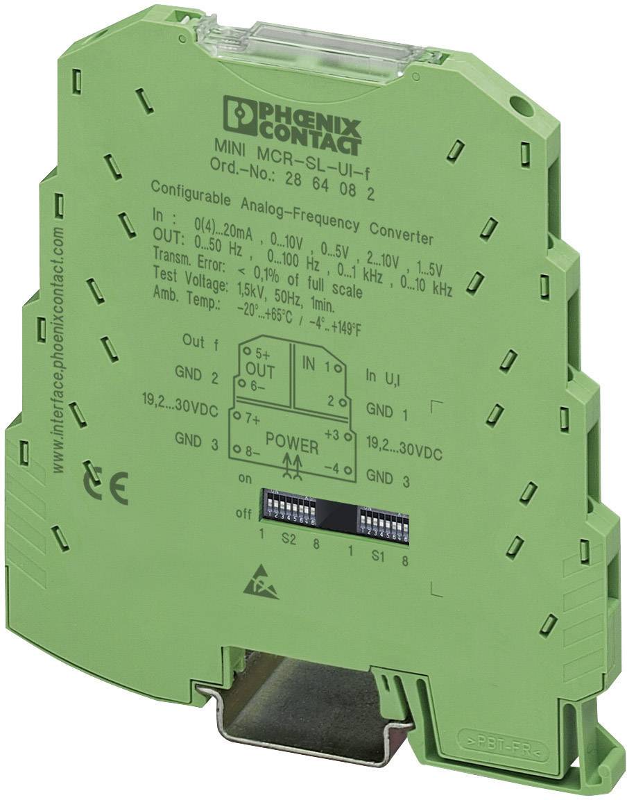 Phoenix Contact 2864082 MINI MCR-SL-UI-F Configurable Analogue Frequency Converter Content: 1 pc(s)