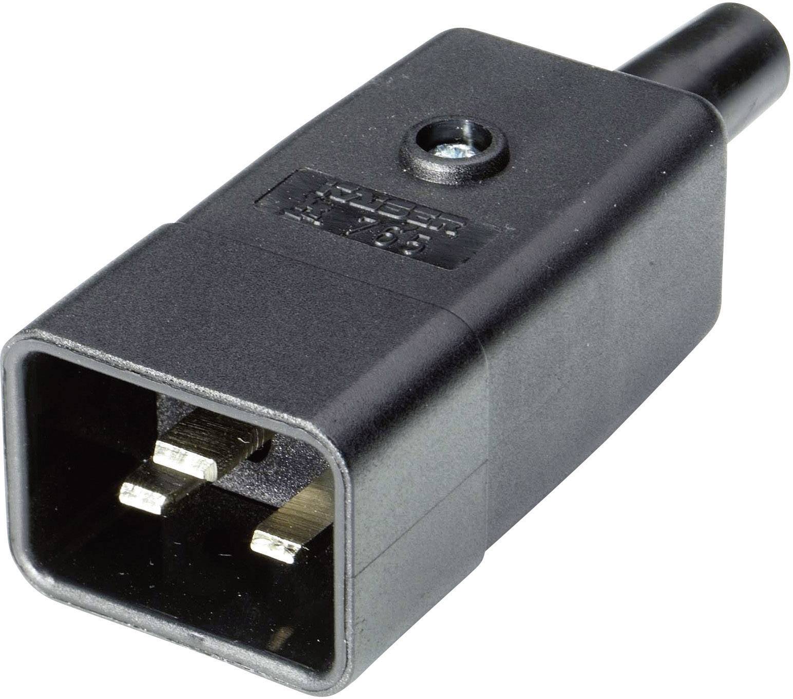 Martin Kaiser 765/sw/C IEC connector 765 Plug, straight Total number of pins: 2 + PE 16 A Black 1 pc(s)