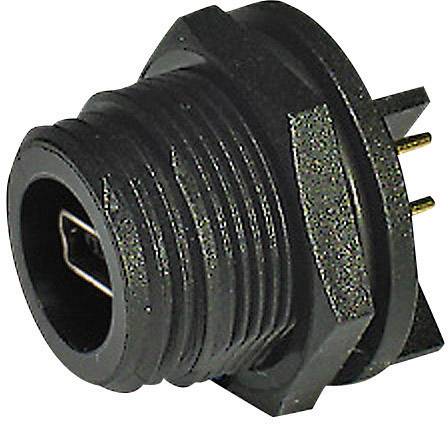 Bulgin PX0457 Mini USB-socket 2.0 - Type A/B - IP68 Socket, built-in pin strip