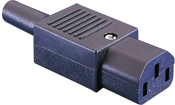 Bulgin PX0587 IEC connector PX Socket, straight Total number of pins: 2 + PE 10 A Black 1 pc(s)