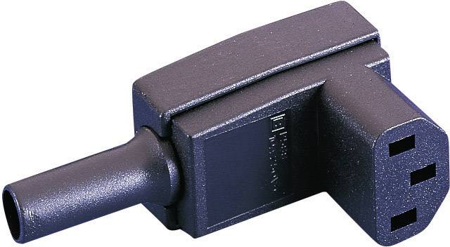 Bulgin PX0588 IEC connector PX Socket, right angle Total number of pins: 2 + PE 10 A Black 1 pc(s)