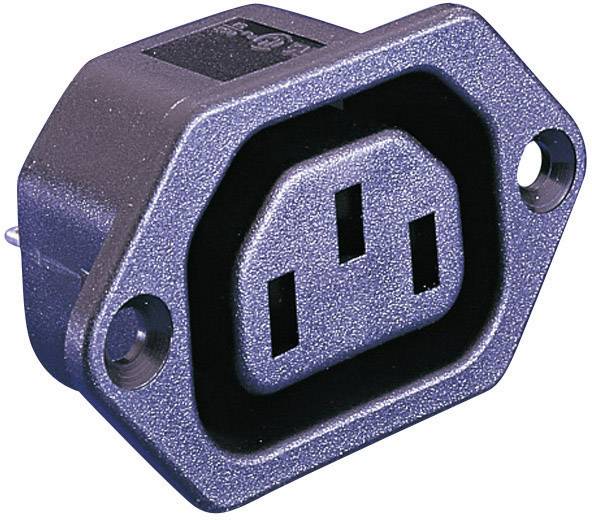 Bulgin PX0675/63 IEC connector PX Socket, vertical vertical Total number of pins: 2 + PE 10 A Black