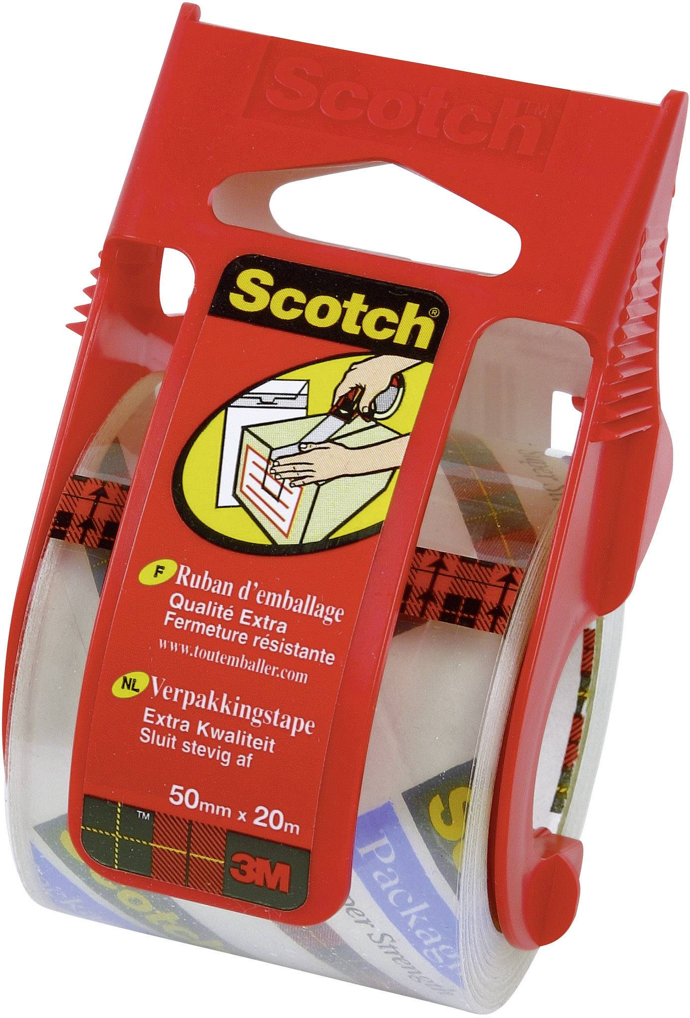 3M E5020D Packaging tape Scotch® Transparent (L x W) 20.3 m x 48 mm 1 pc(s)