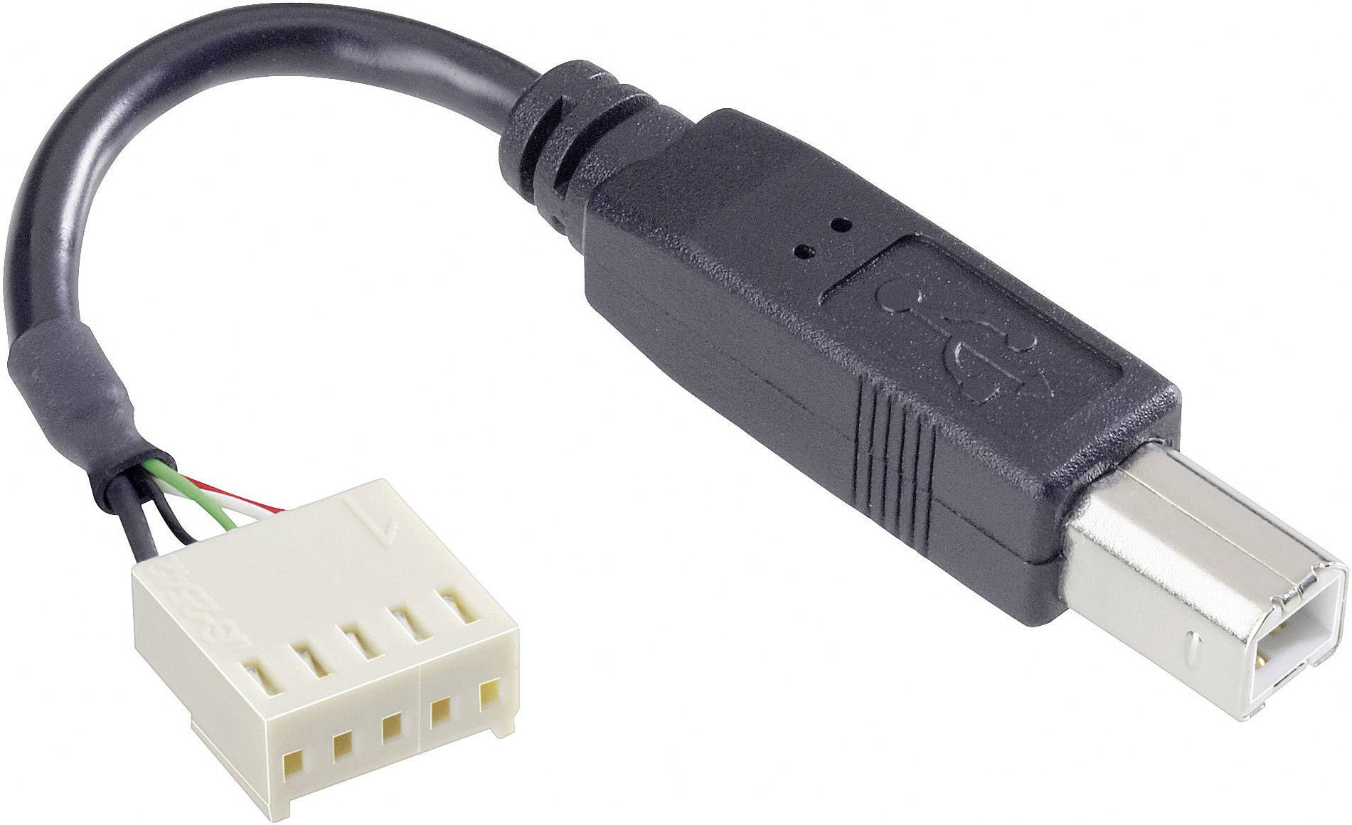 Bulgin 14194 USB Adapter Connection Cable 2.0 Plug, straight USB B