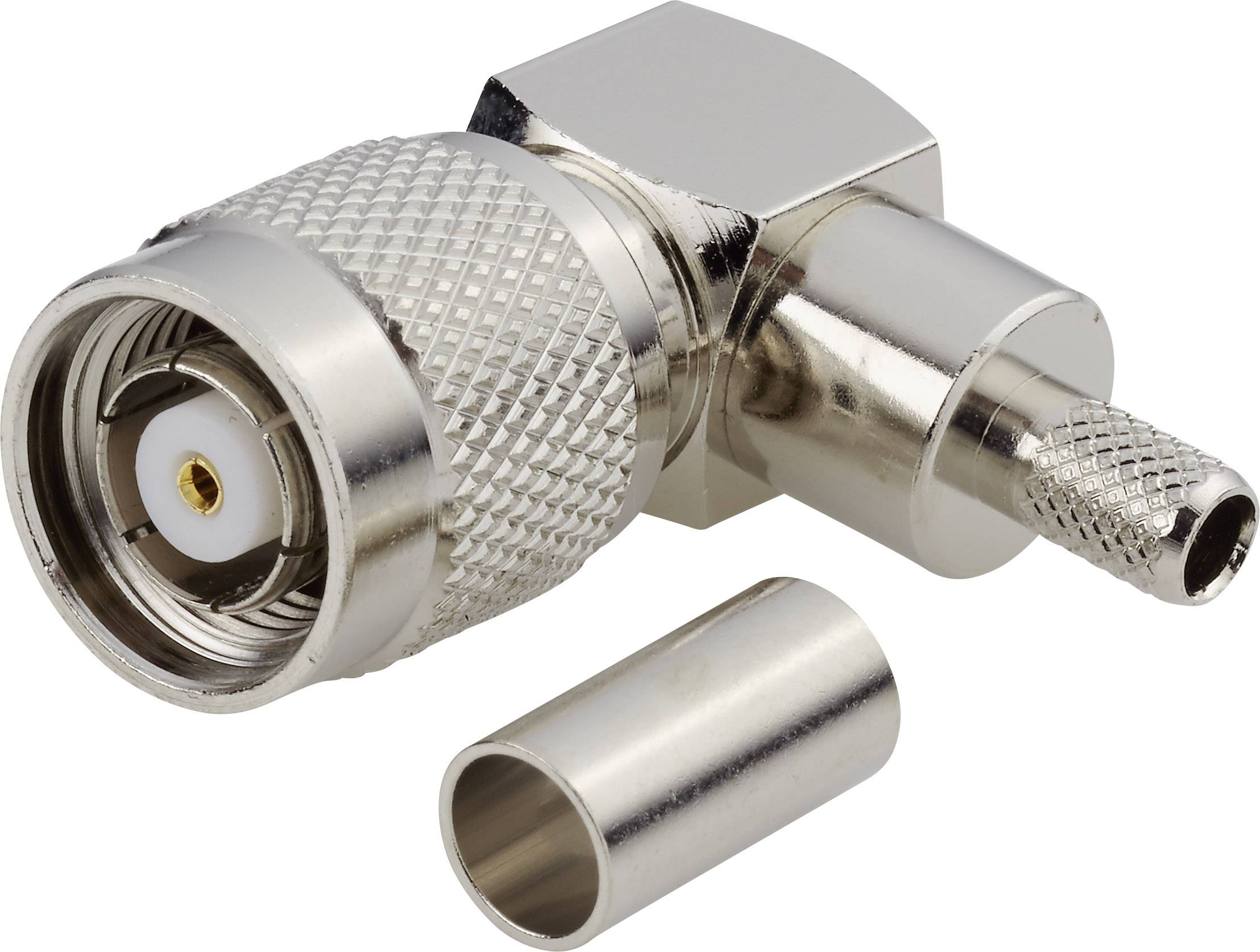 BKL Electronic 0419408 0419408 TNC reverse polarity connector Plug, right angle 50 Ω 1 pc(s)