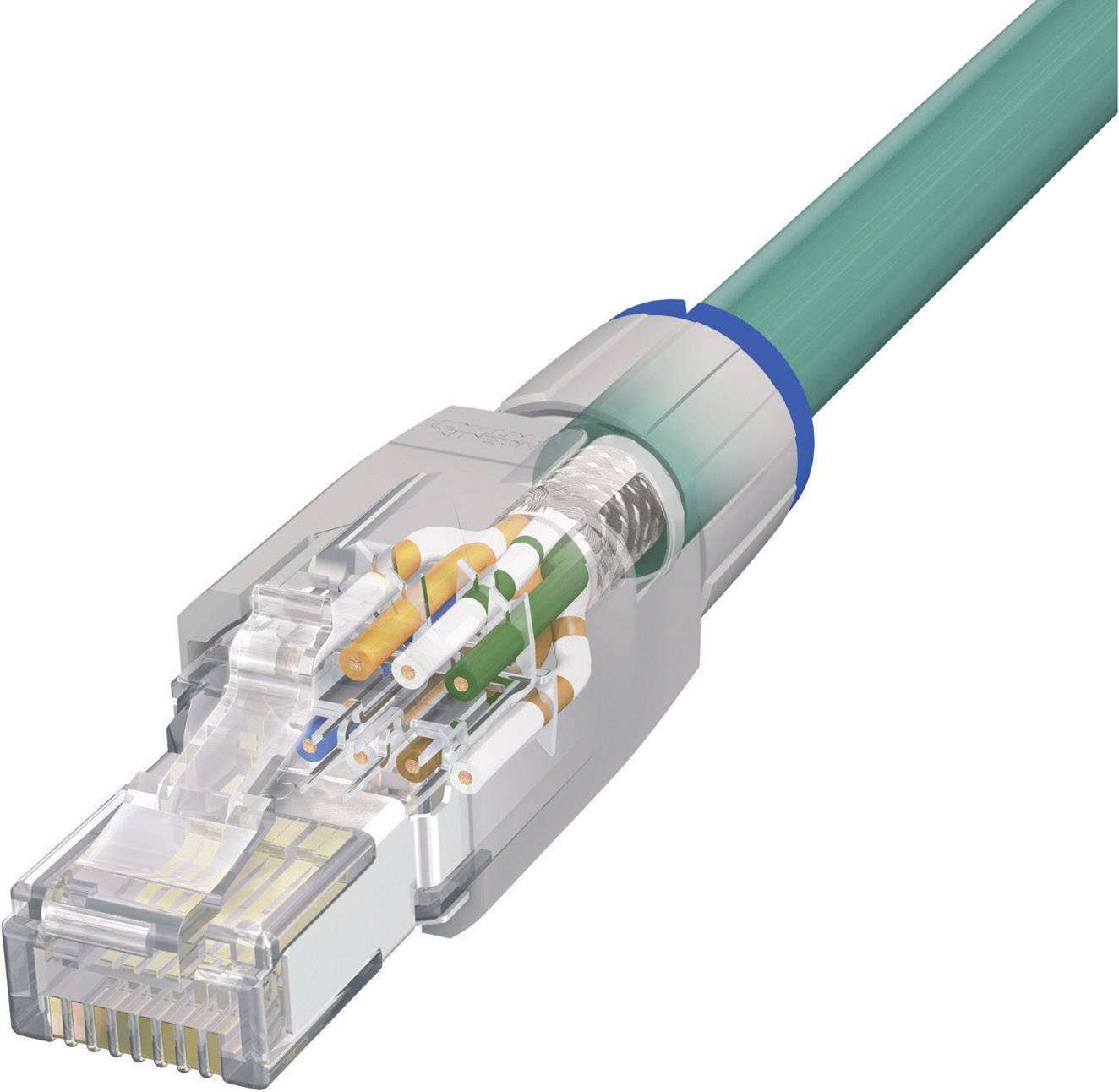 Phoenix Contact 1656725 VS-08-RJ45-5-Q/IP20 RJ45-Plug Connector IP20 - CAT5e 8 RJ45 Plug, straight Grey