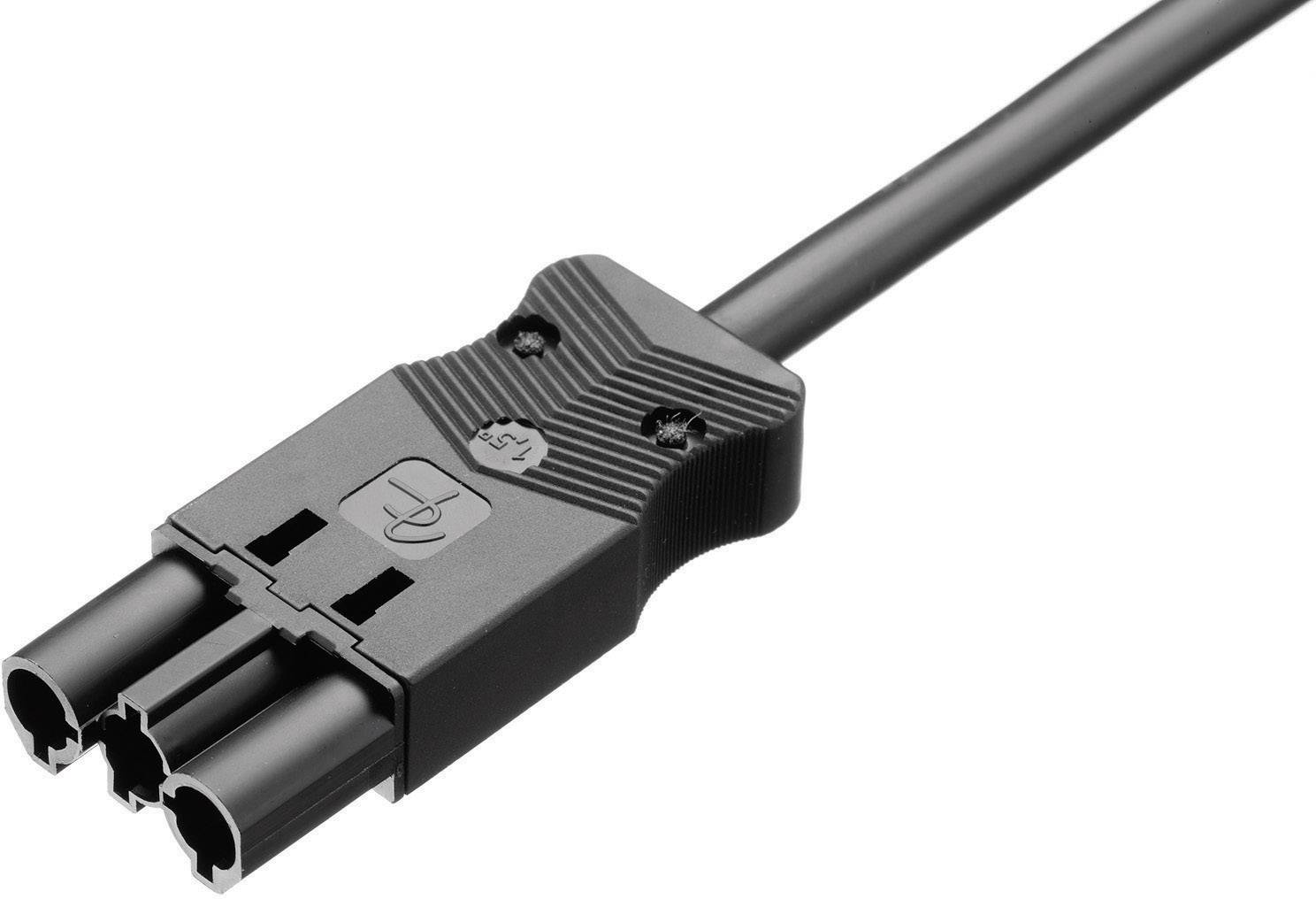 Adels-Contact AC 166 ALCGS/315 100 Mains cable Mains plug - Open cable ends Total number of pins: 2 + PE White 1 pc(s)