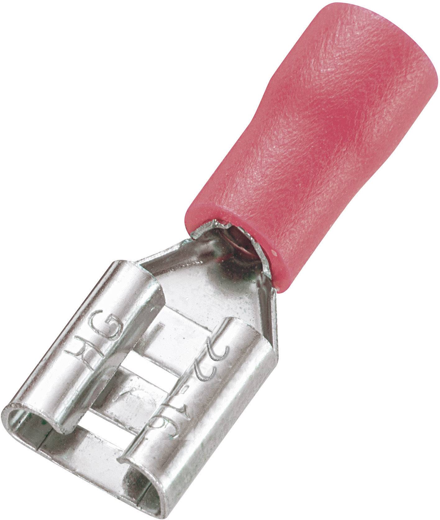 Vogt Verbindungstechnik 3903S-1 Blade receptacle Connector width: 6.3 mm Connector thickness: 0.8 mm 180 ° Partially insulated Red