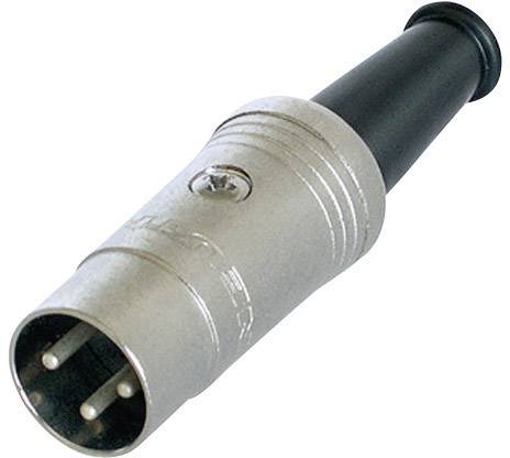 Rean AV NYS321 DIN connector Plug, straight Number of pins: 3 Black