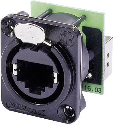 Neutrik NE8FDP-B NE8FDP-B RJ45 Data Plug Connector EtherCon D Series 8P8C RJ45 Socket, straight Black