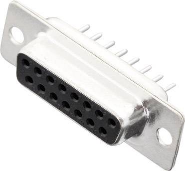 MH Connectors MHDD15-F-T-B-S 2103-0100-12 D-SUB receptacles 180 ° Number of pins: 15 Soldering