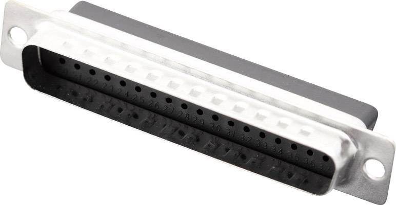 MH Connectors MHDBC37-SP 2101-0190-04 D-SUB pin strip 180 ° Number of pins: 37 Crimp