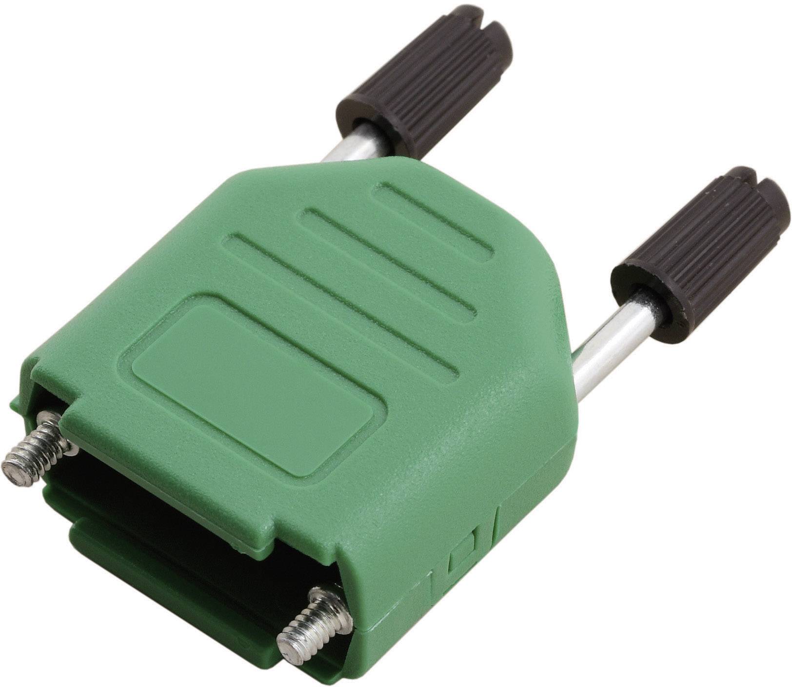 MH Connectors MHDPPK09-G-K 6353-0106-01 D-SUB housing Number of pins: 9 Plastic 180 ° Green