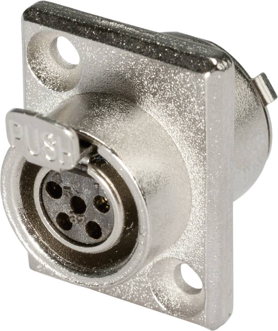 Hicon HI-XMEF5 XLR connector Socket, vertical vertical Number of pins: 5 Silver 1 pc(s)