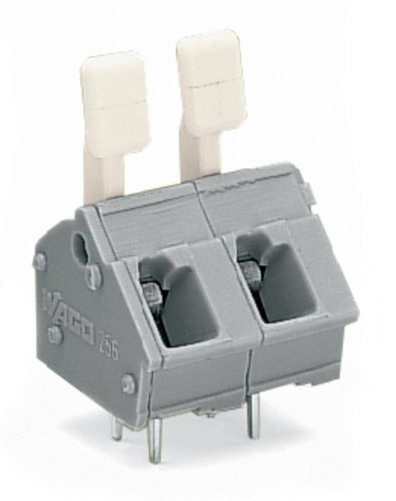 WAGO 256-502/333-009/999-950 Spring-loaded terminal 2.50 mm² Number of pins 2 Light grey 280 pc(s)