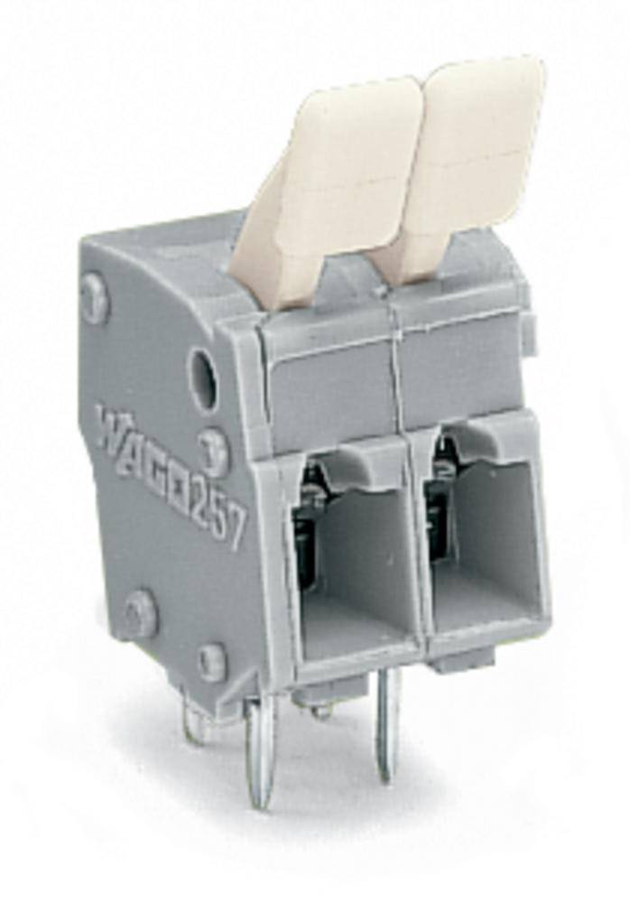 WAGO 257-402/333-000 Spring-loaded terminal 2.50 mm² Number of pins 2 Grey 400 pc(s)