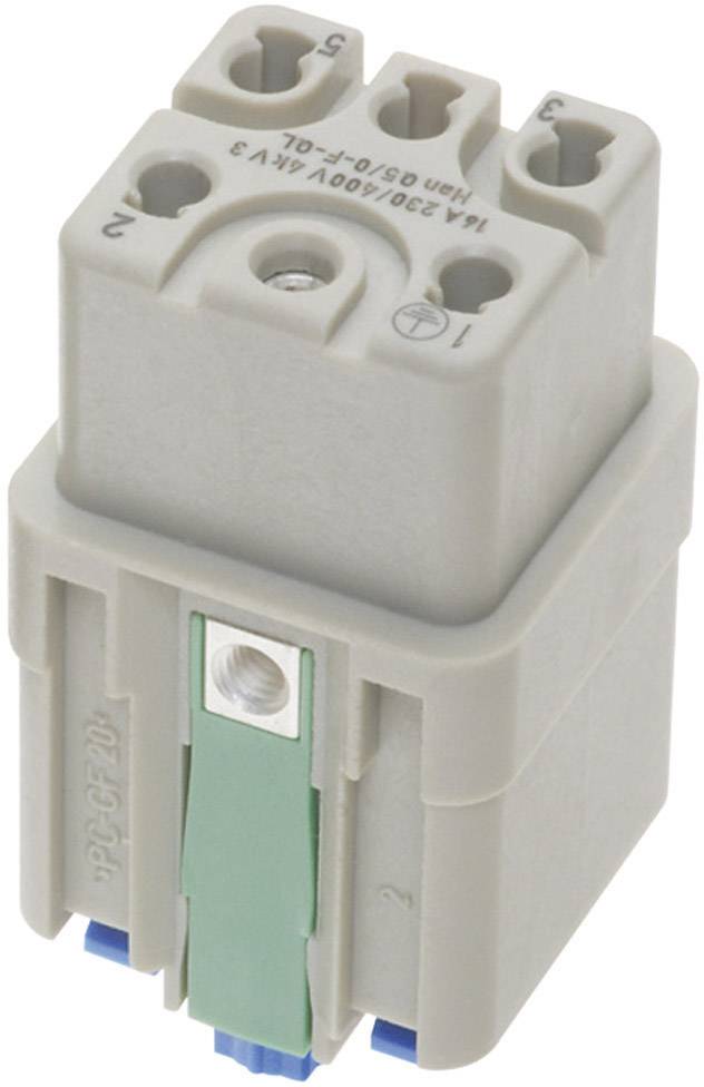 HARTING 09120052733 Socket inset Han® Q 5 + PE Han Quick-Lock®