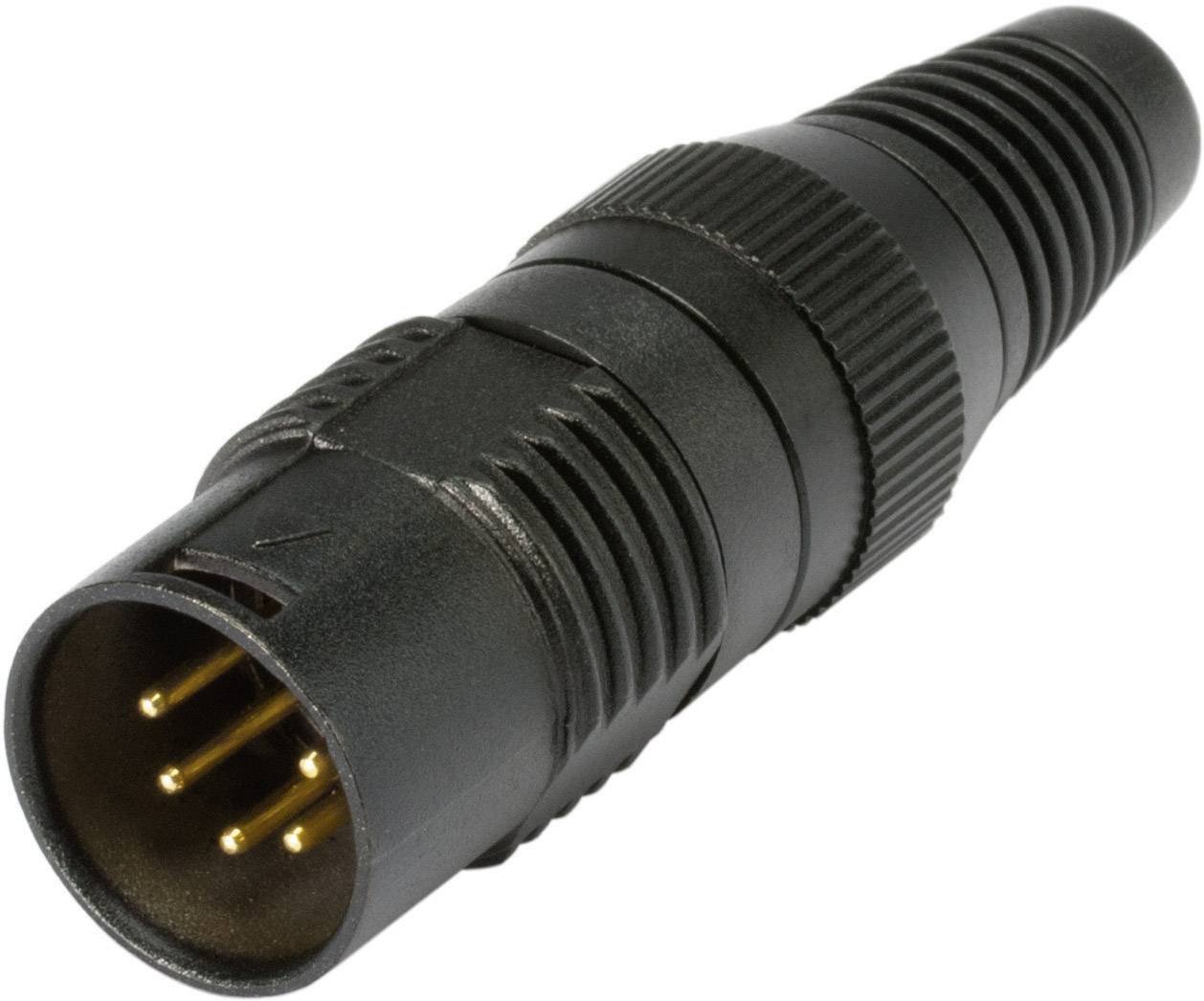 Hicon HI-X5CM-G XLR connector Plug, straight Number of pins: 5 Black 1 pc(s)