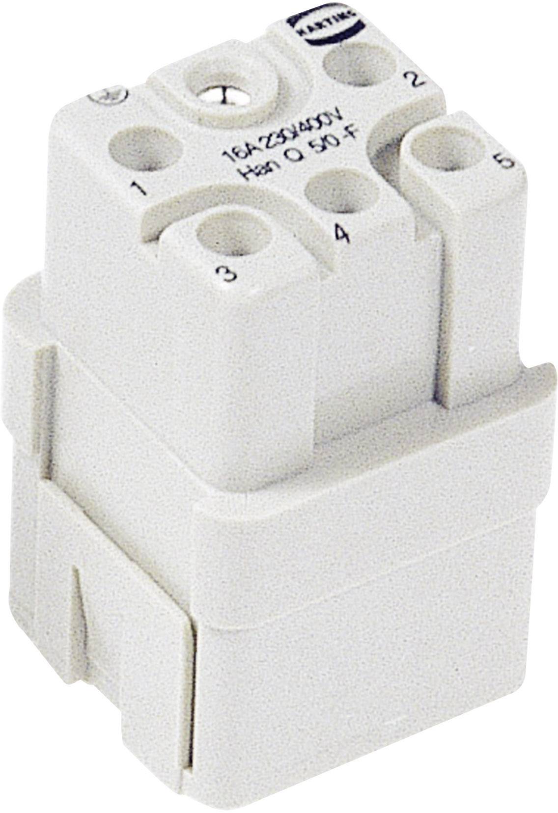 HARTING 09120053101 Socket inset Han® Q 5 + PE Crimp 1 pc(s)