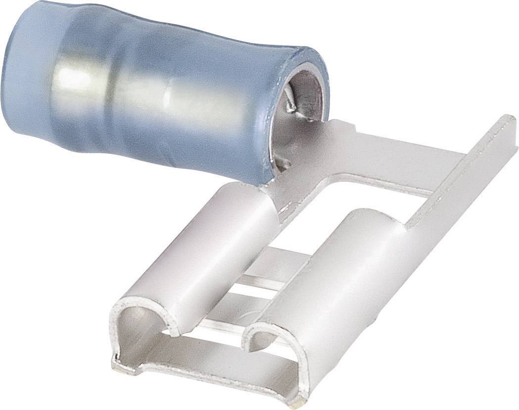 TE Connectivity 156666-1 Blade receptacle Connector width: 6.3 mm Connector thickness: 0.8 mm 90 ° Partially insulated Blue