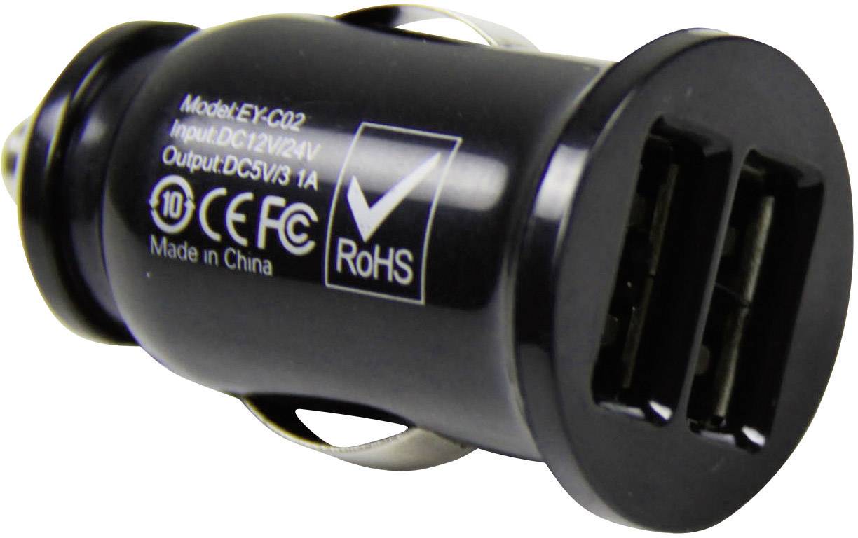 HP Autozubehör Duo USB charging plug 12V 12 V to 5V