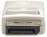 Manhattan Mini DisplayPort / DisplayPort Adapter cable Mini DisplayPort plug, DisplayPort plug 2.00 m White 324748-CG DisplayPort