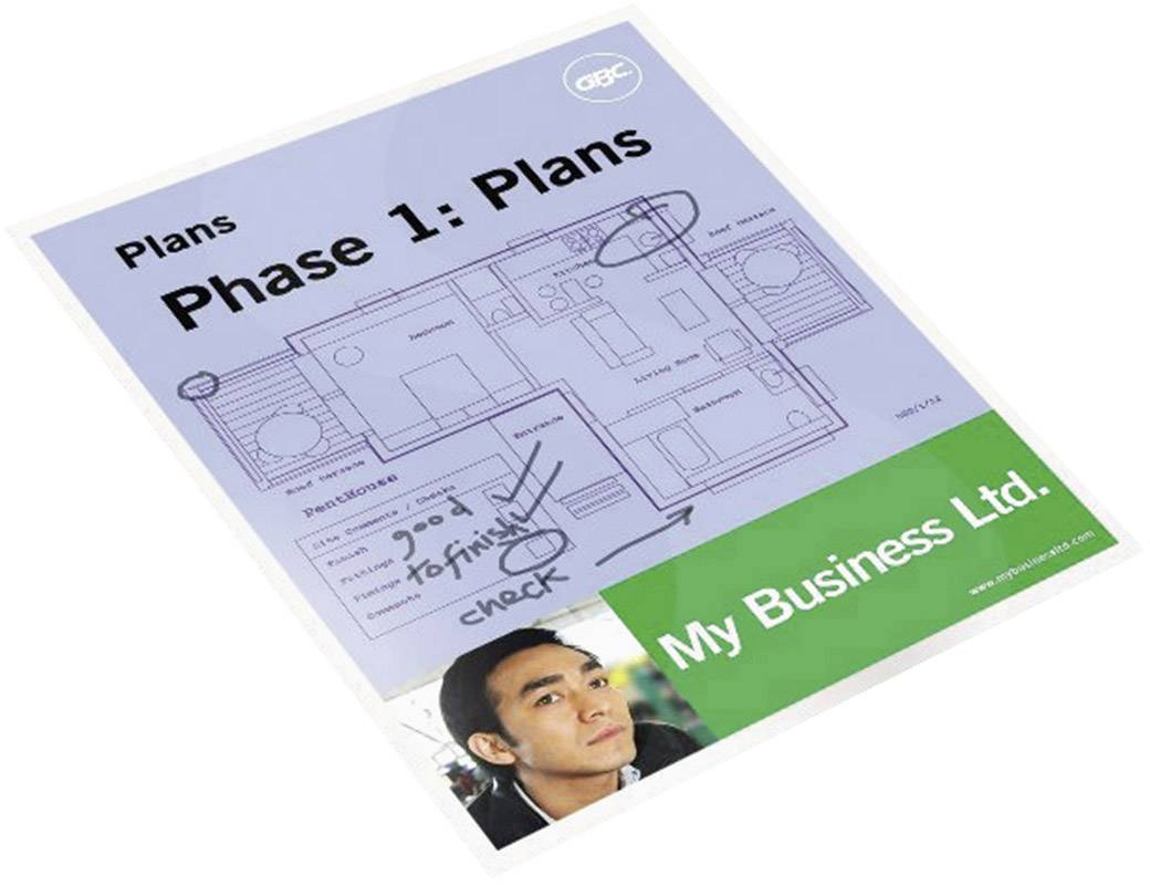 Blueprint with the inscription 'Phase 1: Plans', a portrait photo of a person, and the company logo 'My Business Ltd.' in green.