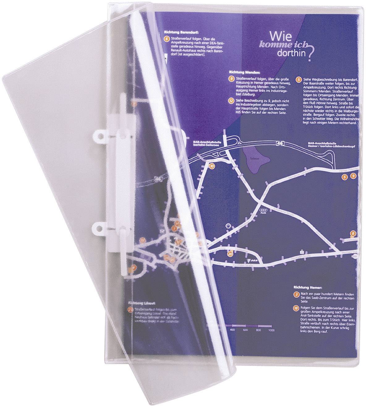 Street map with directions. Text: 'How do I get there?' Contains route markings and landmarks for pedestrians.