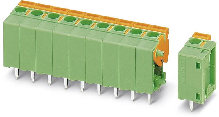 Phoenix Contact 1704376 Spring-loaded terminal 1.50 mm² Number of pins 3 Green 50 pc(s)