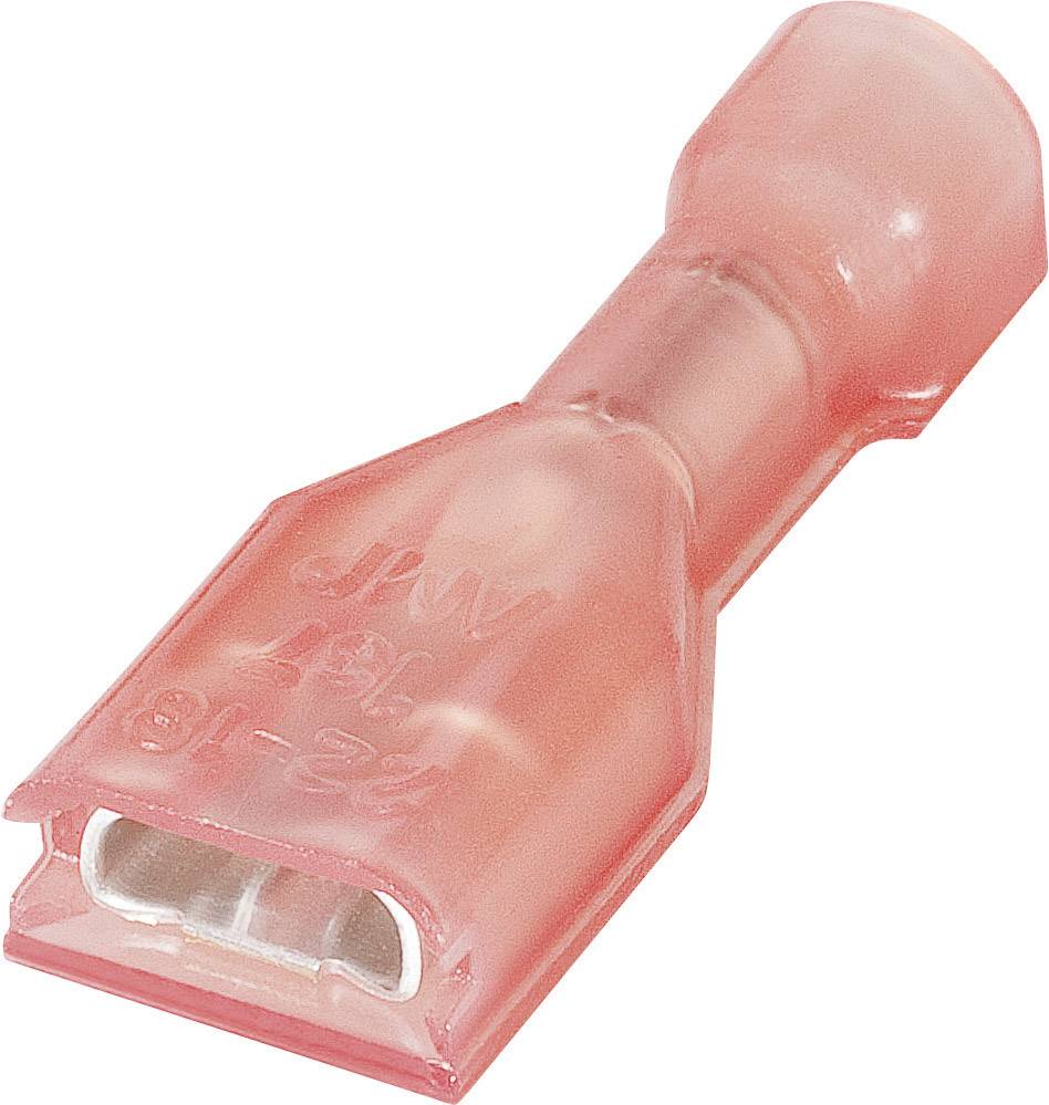 TE Connectivity 2-520182-2 Blade receptacle Connector width: 4.8 mm Connector thickness: 0.5 mm 180 ° Insulated Red