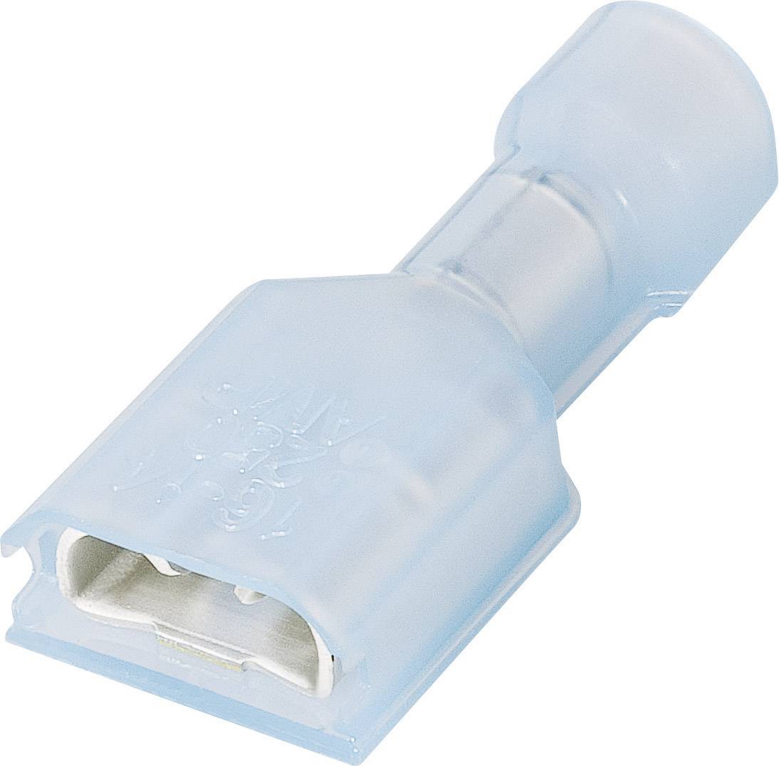 TE Connectivity 3-350820-2 Blade receptacle Connector width: 6.3 mm Connector thickness: 0.8 mm 180 ° Insulated Blue