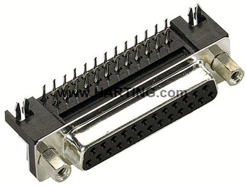 HARTING 09681535612 D-SUB receptacles 90 ° Number of pins: 9 Soldering