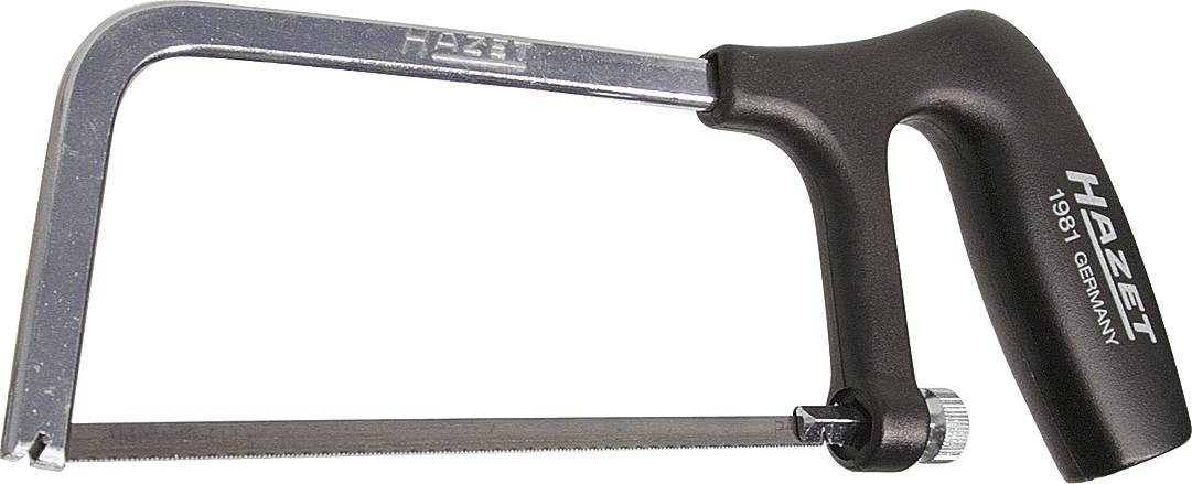 Metallsäge mit schwarzem Griff, gekennzeichnet mit 'Hazet 1981 Germany'.