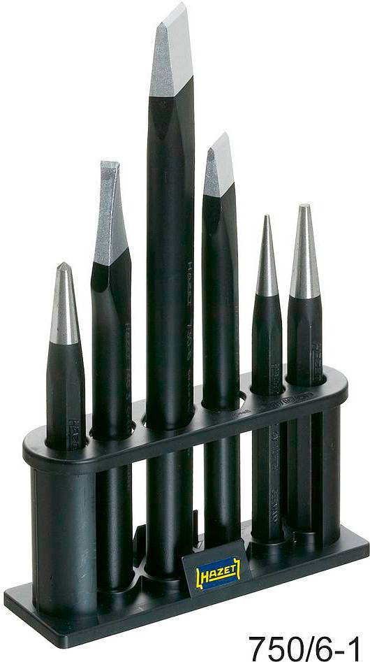 Hazet 6 pcs. Chisels, punches, punch set 750/6-1
