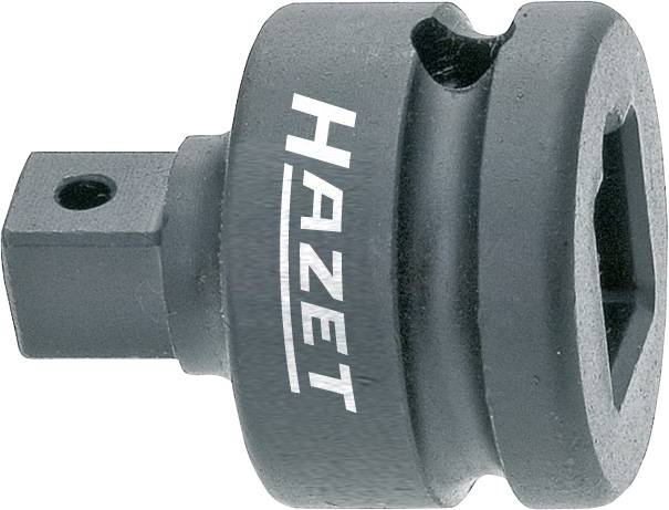 'HAZET' socket insert with square opening, used for fastening and loosening screws and nuts.