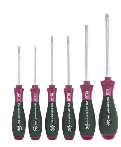 Wiha MicroFinish Workshop Screwdriver set 6-piece TORX socket