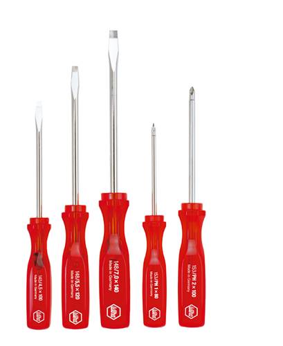 Workshop Screwdriver set 5-piece Wiha Classic 148 HK5 Slot, Phillips