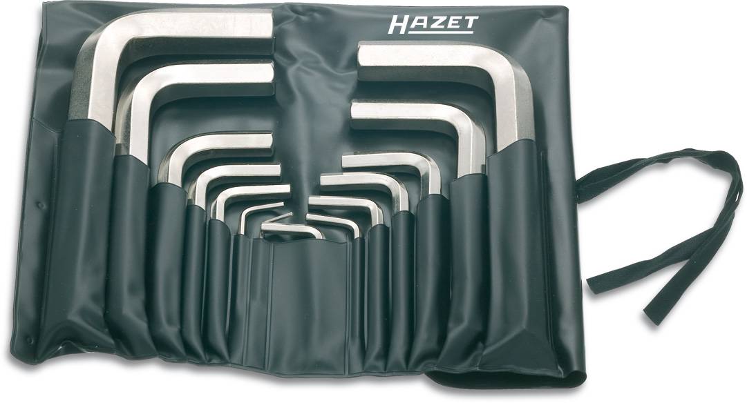 Hazet Allen Allen key set 2 mm, 3 mm, 4 mm, 5 mm, 6 mm, 7 mm, 8 mm, 9 mm, 10 mm, 12 mm 10-piece