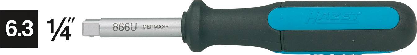 Hazet 866U Push-fit handle Downforce 1/4" (6.3 mm) 134 mm 1 pc(s)